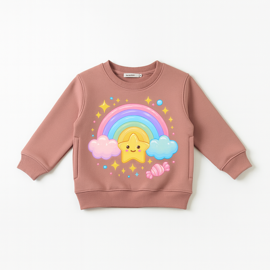 unisex peach baby sweatshirt 1 year winter outfit